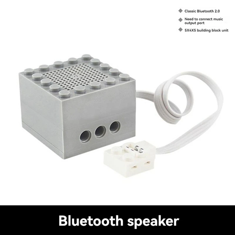 Bouwsteen Bluetooth-luidsprekermodule Originaliteit Muziek afspelen Bluetooth-verbinding voor autotrein Muziekdoos wijzigen