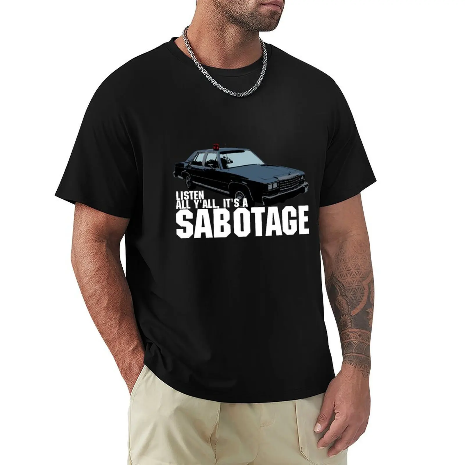 

Sabotage Beastie Boys Car Tshirt T-Shirt oversized luxury designer mens graphic t-shirts big and tall