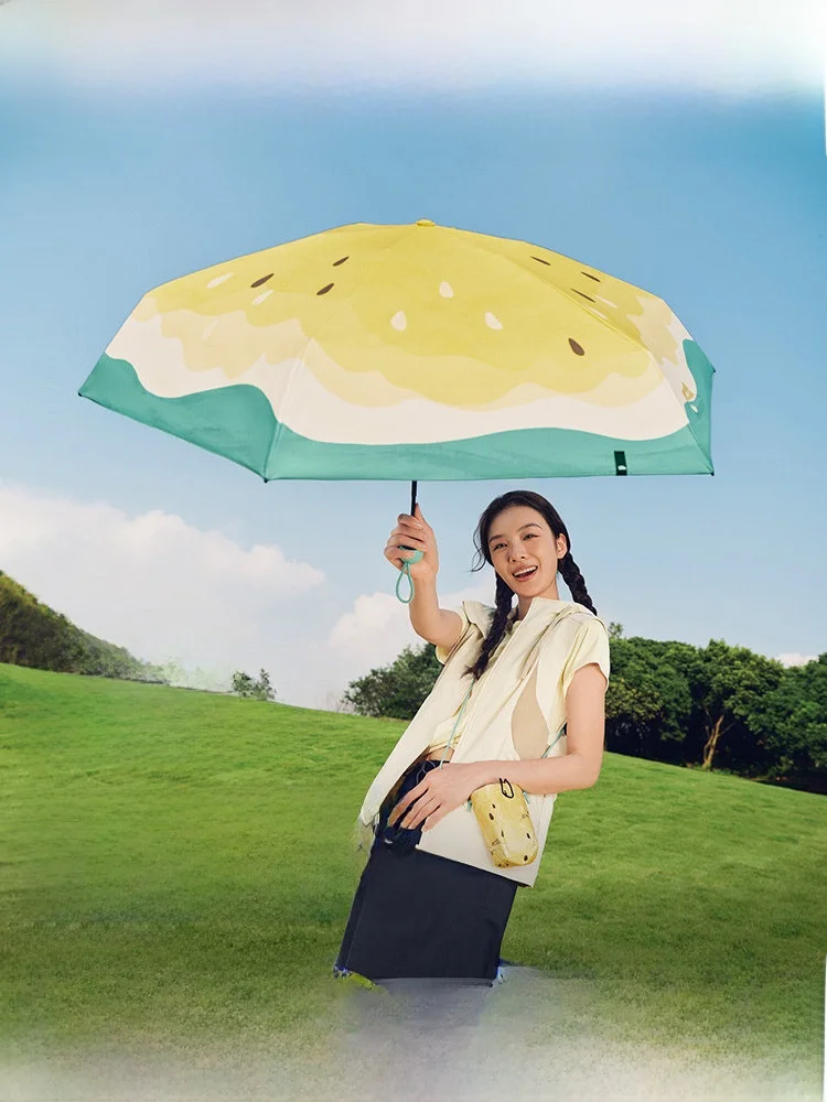 

Зонт Banana Le Fun 2025 New Bla Glue Sunade, двухслойный, с защитой от солнца и УФ-излучения, для дождя и солнца