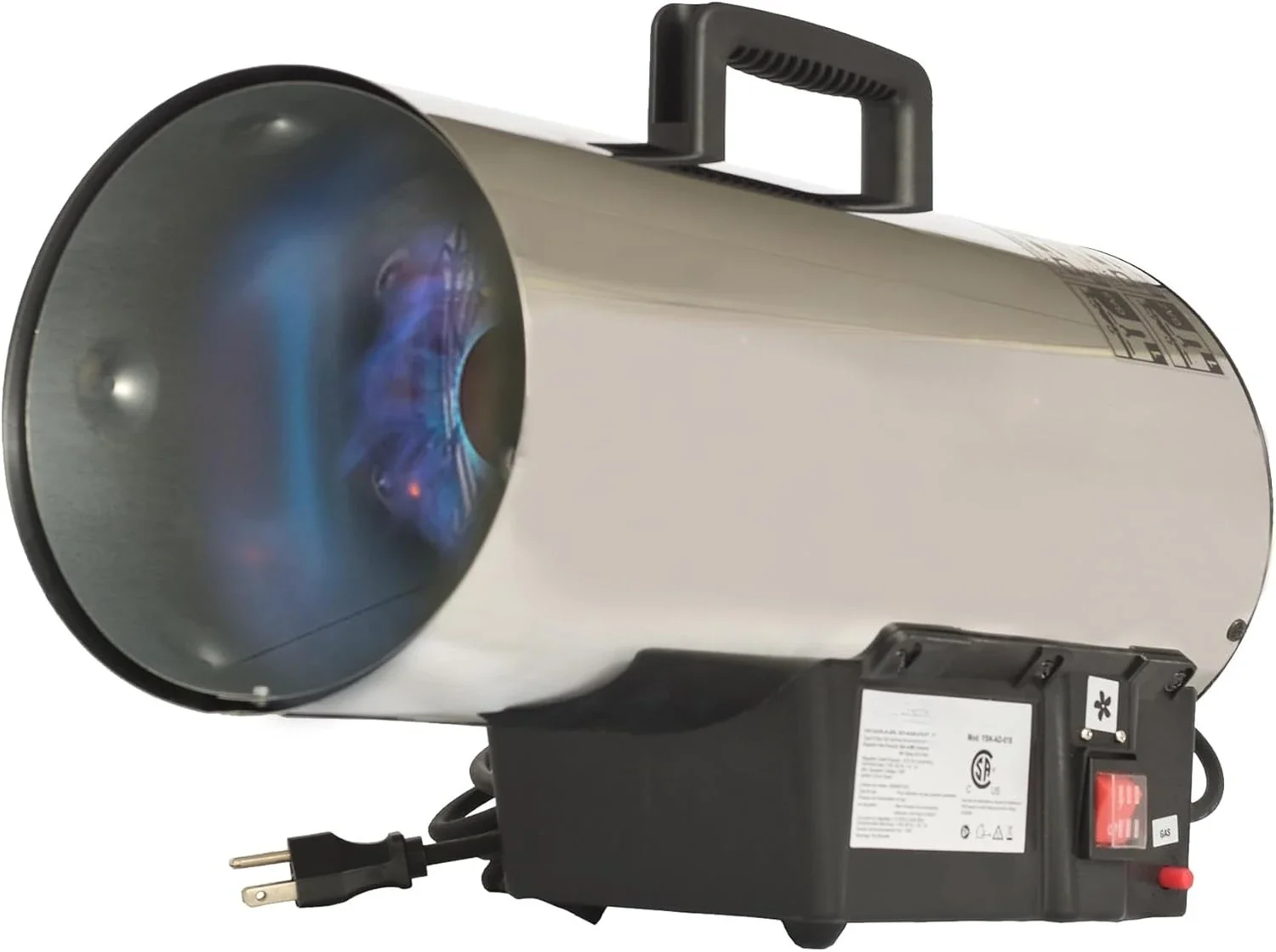 

60,000 BTU Portable Propane Forced Air Heater Outdoor Great for Jobsite, Construction, Garage, Patio, Stainless Steel