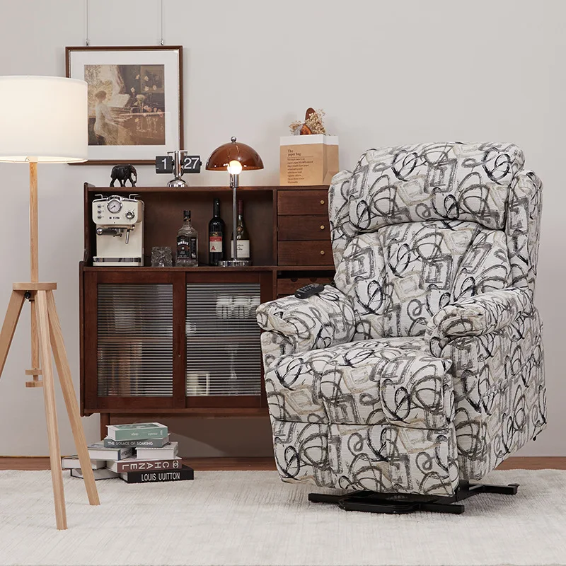 

Modern simple household electric lift chair air massage waist support recliner seat cushion heating fabric sofa