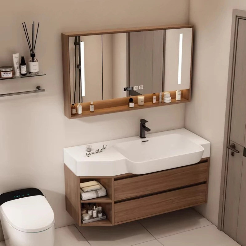 

Design Light Bathroom Cabinet Complete Set Unique Space Saving Bathroom Mirror Cabinet Shelf Display Mobile Da Bagno Furniture