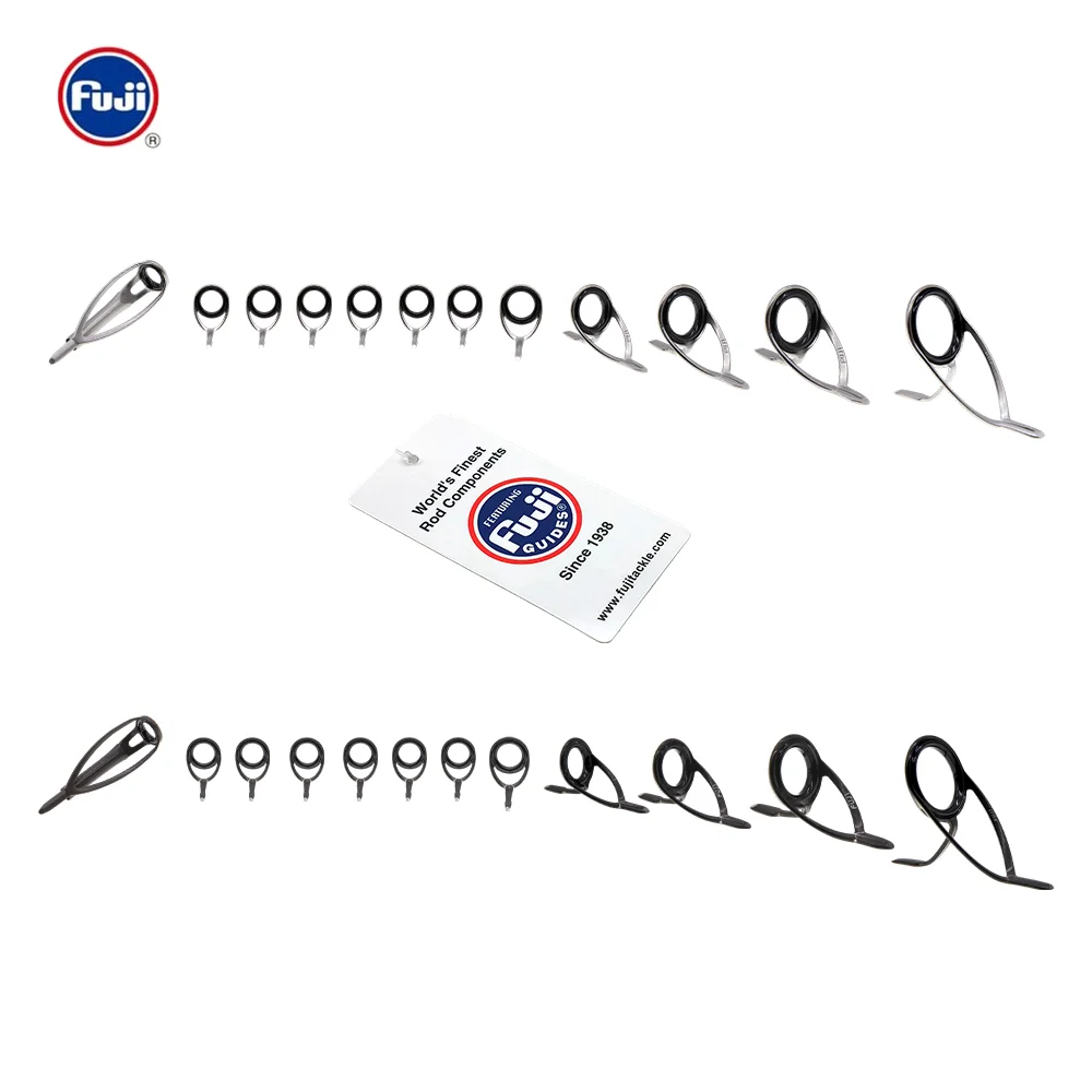 Original Fuji Guide Set KT KW O Ring For Medium Heavy Casting Fishing Rod Components Japan Made Boat Jigging Big Game Sprots