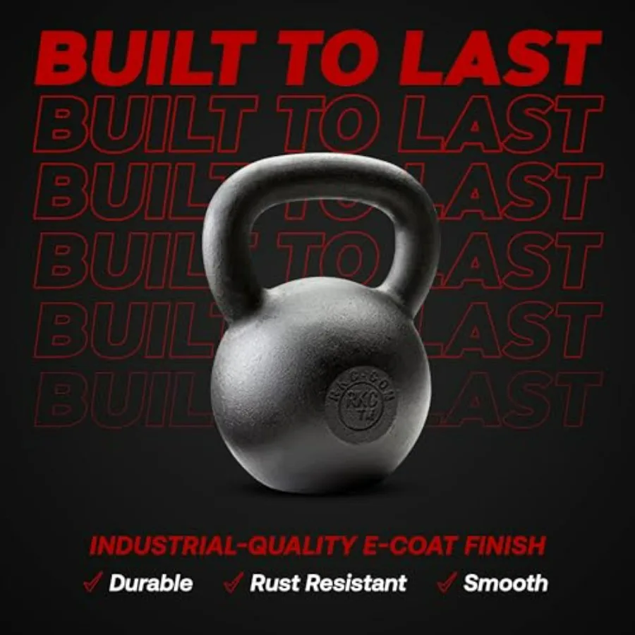 مجموعات Kettlebell الروسية بمقبض مريح لتدريب القوة الفعالة وتدريبات القلب الآمنة في المنزل مثالية للعضلات