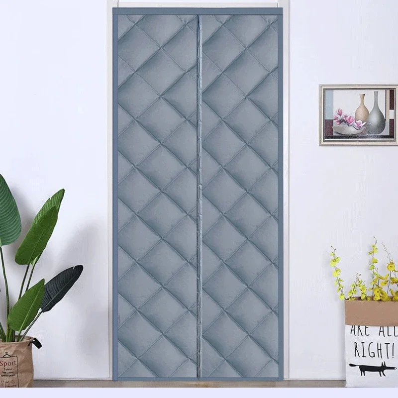 Magnetic Thermal Door Curtain Warmth Thermal Door Cover Externally Visible Insulated Door Screen Windproof Partition Soundproof