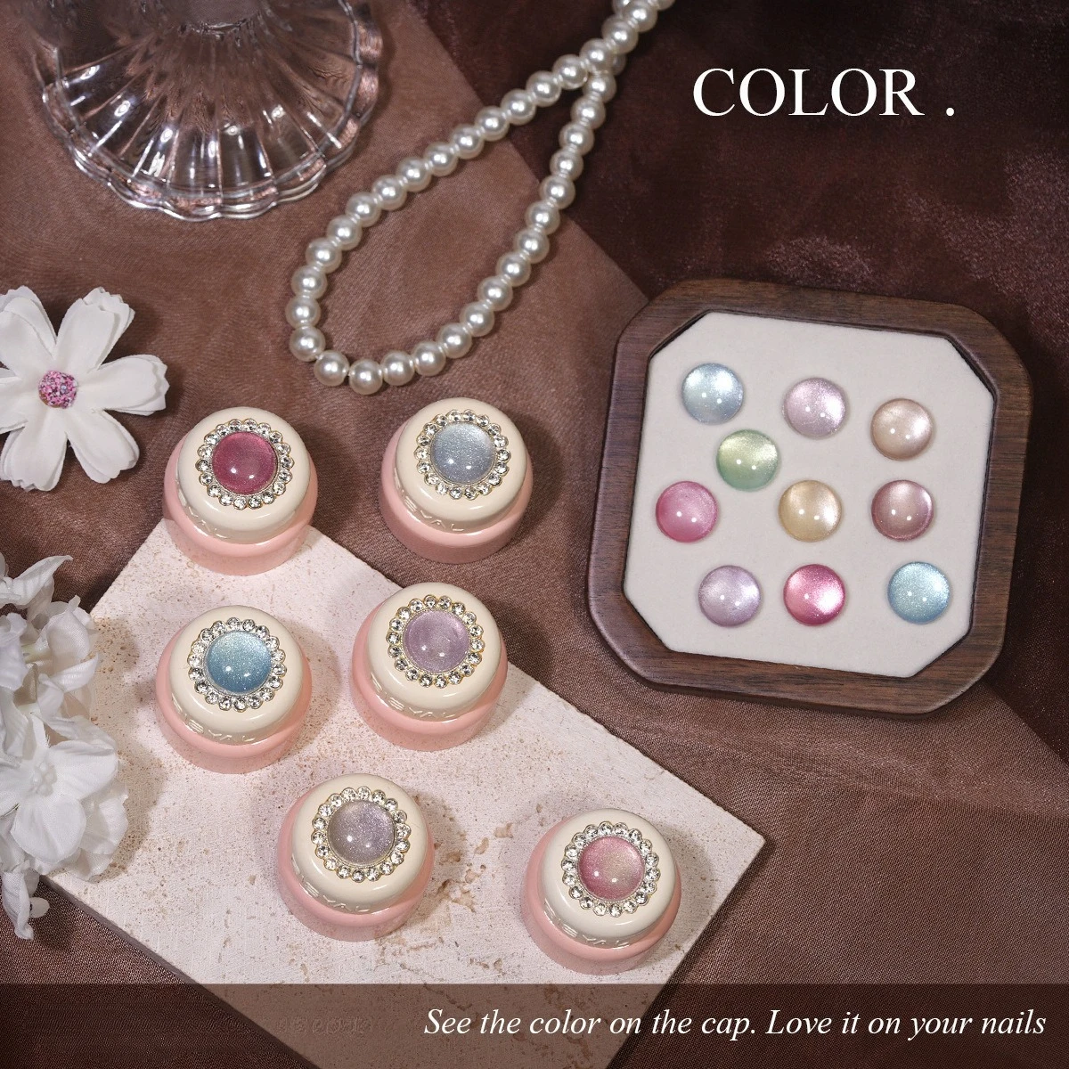 

6 цветов стеклянная бусина «кошачий глаз» магнитный гель-лак для отбеливания кожи эффект замачивания УФ-светодиодный гель-лак салонный гель для маникюра ногтей