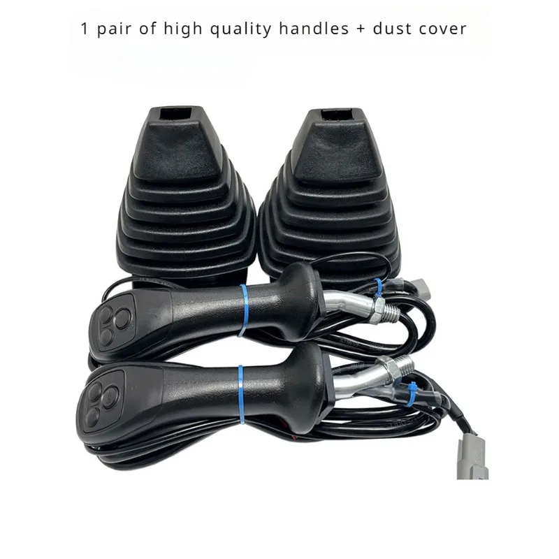 Excavator Electromagnetic Suction Cup Wood Clamp Hydraulic Shear Grabber Three-button Electronic Control Joystick Handle Glue