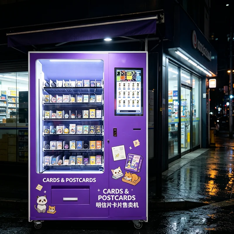 Automatic Tcg Card Vending Machine Outdoor Postcard Vending Machine Self Service Blind Collection Card Vending Machine Custom