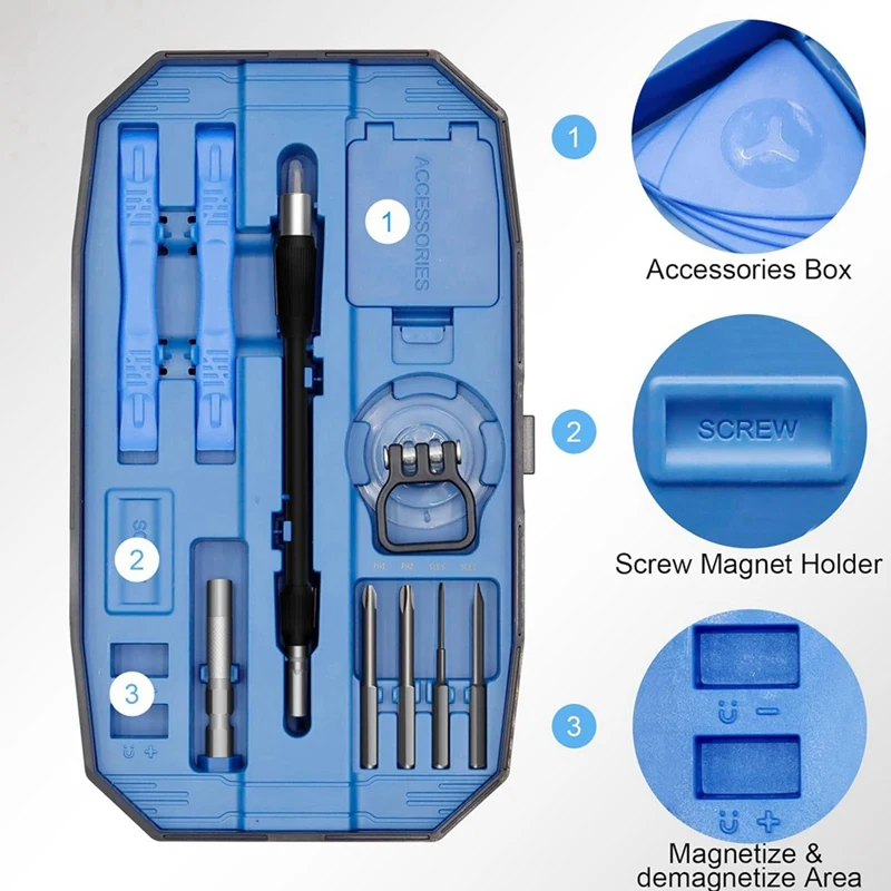 152 In 1 Screwdriver Set, Small Magnetic Screwdriver Set With Case, Electronic Repair Tool Kit For Computer, Laptop Easy To Use