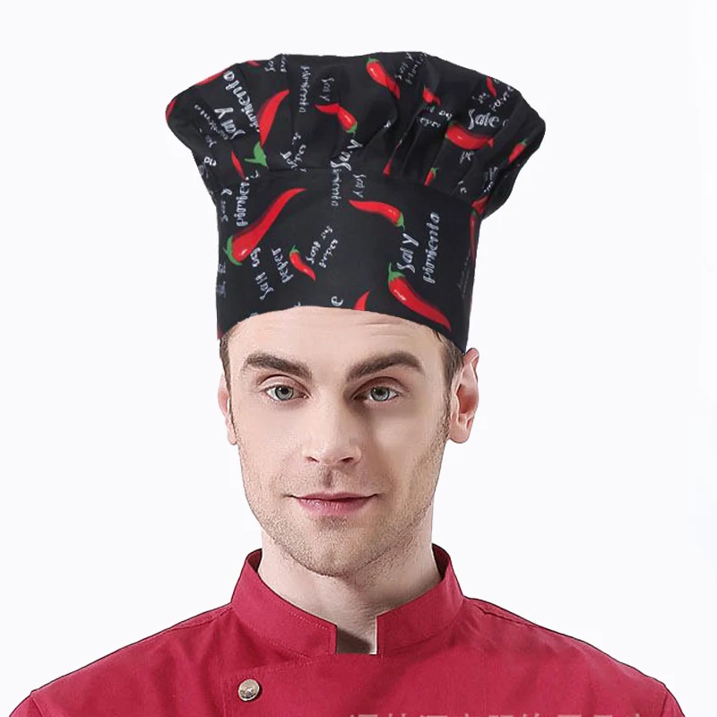 4or2 حزمة خدمة الطعام قبعة الطاهي قابل للتعديل مطاطا بيكر المطبخ قبعة العمل لتقديم الطعام مقهى الخبز الطبخ المنزلي