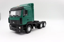 Nowy 1:43 w skali EAC MAZ 6430 Tractor Green USSR Truck przez AutoHistory odlewane samochody na prezent