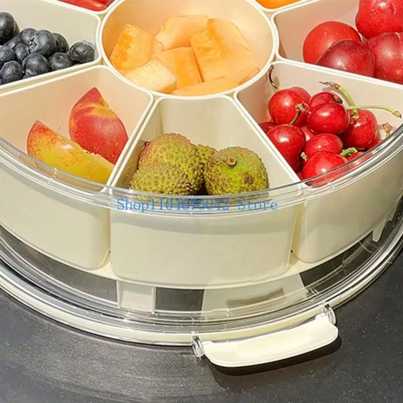 

5asd Stackable Fruit Storage Container Ice Layer Container Camping Kitchenwares