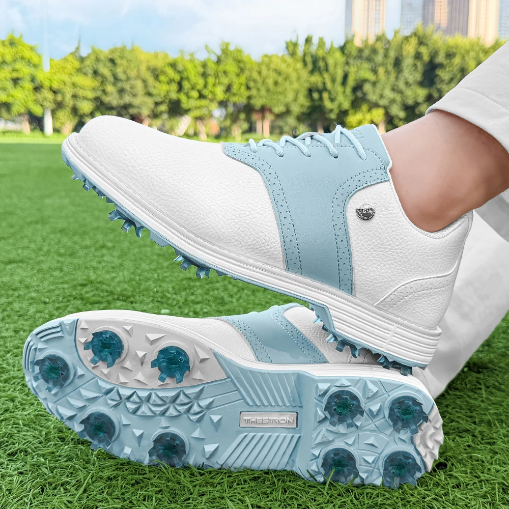 Women Classic Spiked Professional Ladies Golf Shoes Water Proof Soft Insole Anti-slip Turf Competition Sneakers