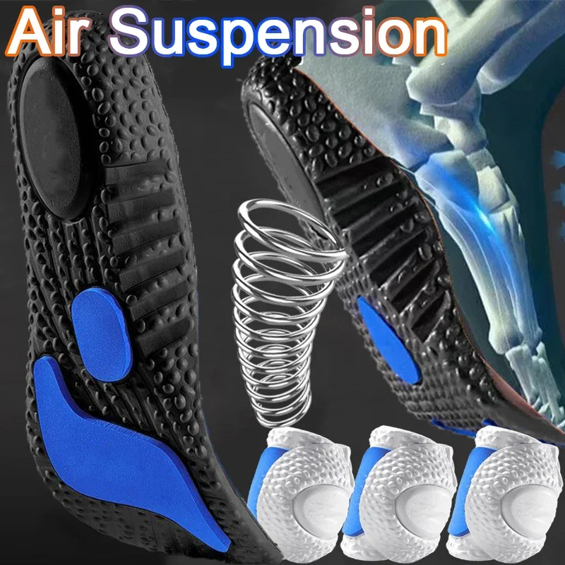 

Sports Memory Foam Insoles Women Orthopedic Shock Absorption Shoes Pads Men Silicone Running Arch Support Cushion Shoes Soles