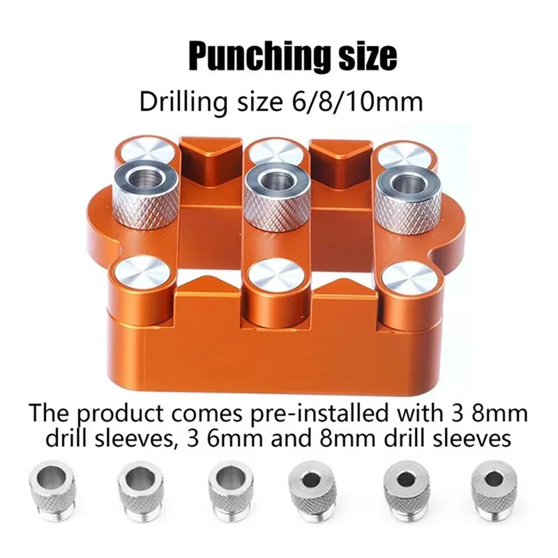 

AT02-Professional Wood Dowel Hole Drilling Guide - Accurate Punch Locator For Carpenters And Woodwork Enthusiasts