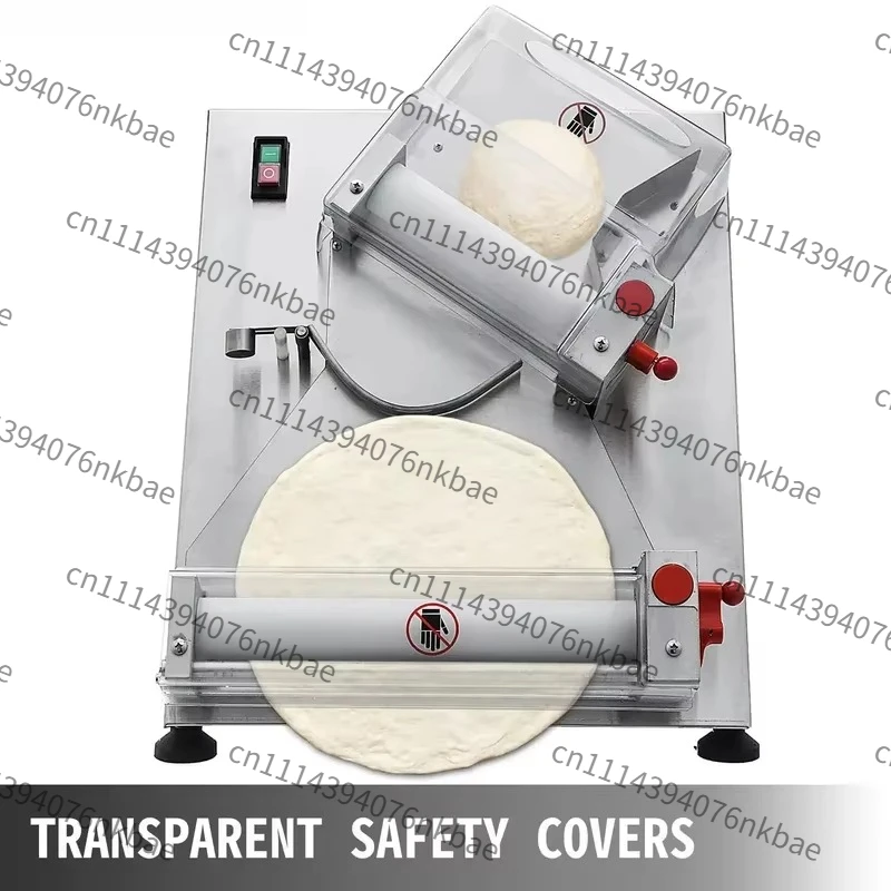 Manual Small Dough Sheeter Machine, Automatic Pizza Dough Roller, Bread Pastry Dough Press Spreader for Home Baking