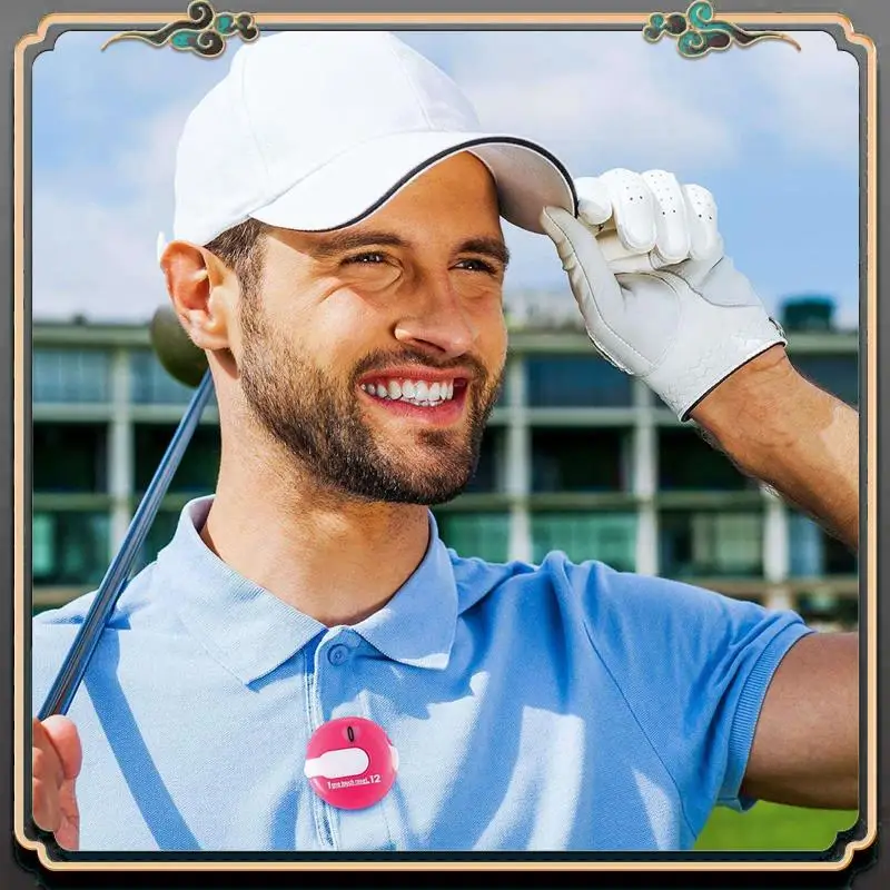 Mini compteur de scores de Golf Premium, 6 pièces, compteur de coups de Golf avec une réinitialisation de Contact, indicateur de Putt, accessoires de Sport