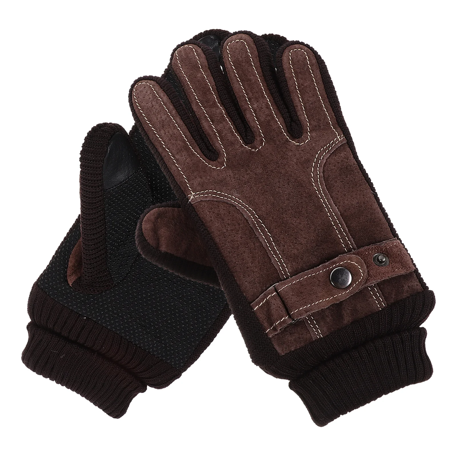 1Pair Thickened Warm Touchscreen Gloves Thermal Cycling Running Winter Gloves Men Women Cold Weather Hand Warmer