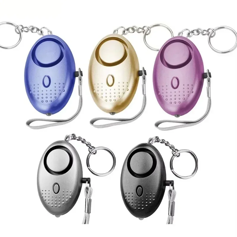 1PC 130DB allarme di sicurezza personale allarme di protezione di emergenza Anti-lupo ragazza bambino donne avviso di sicurezza con chiave con fibbia a luce LED