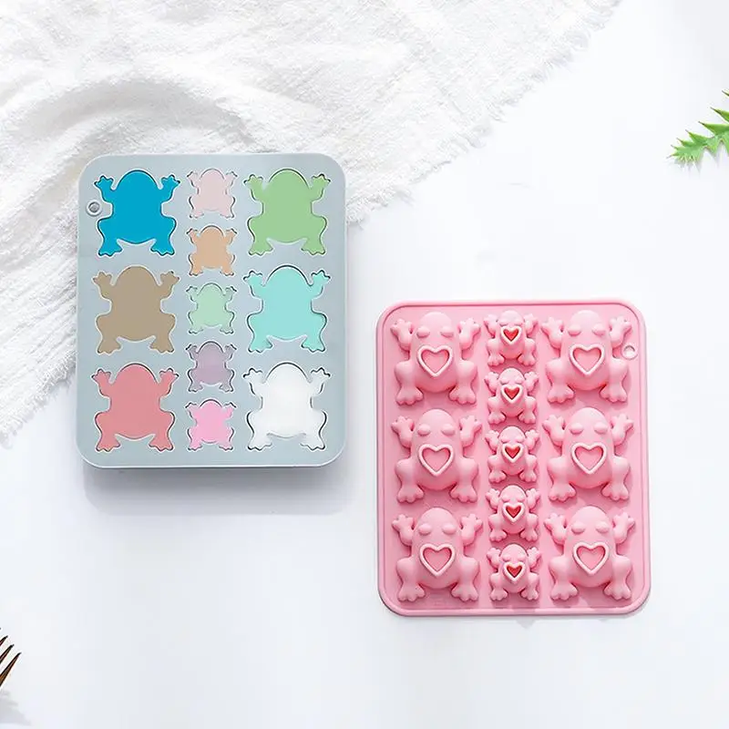 Hot Sale Frogs Silicone Mold, Candy Chocolate Frog Mold For Birthday, Party, Cake Decoration Passover Bake Ware And Ice Tray
