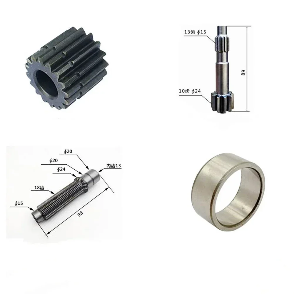 For 303CR 304CR Travel Drive Motor Steering Gear Vertical Shaft Gear Central Shaft Bearing Pump Shaft Excavator Parts