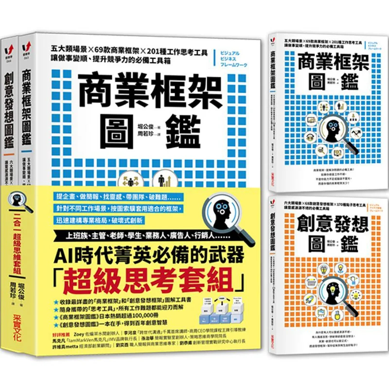 Business Framework Atlas  Creative Idea Atlas 2in1 Super Thinking Set Hori Kotoshi CAI Shi Culture 9789865074548 Book