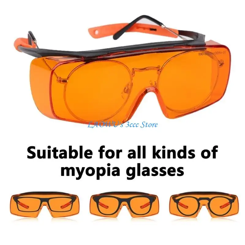 

Y8AD Laboratory Use Safety Glasses Windproof Sunglasses for Blocking Harmful UVC Rays