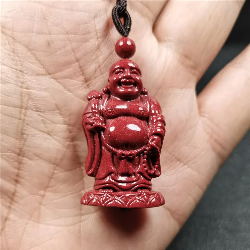 

High-Content Purple Gold Ruyi Maitreya Emperor Sandstone Men and Women Pendant Birth Buddha Smili