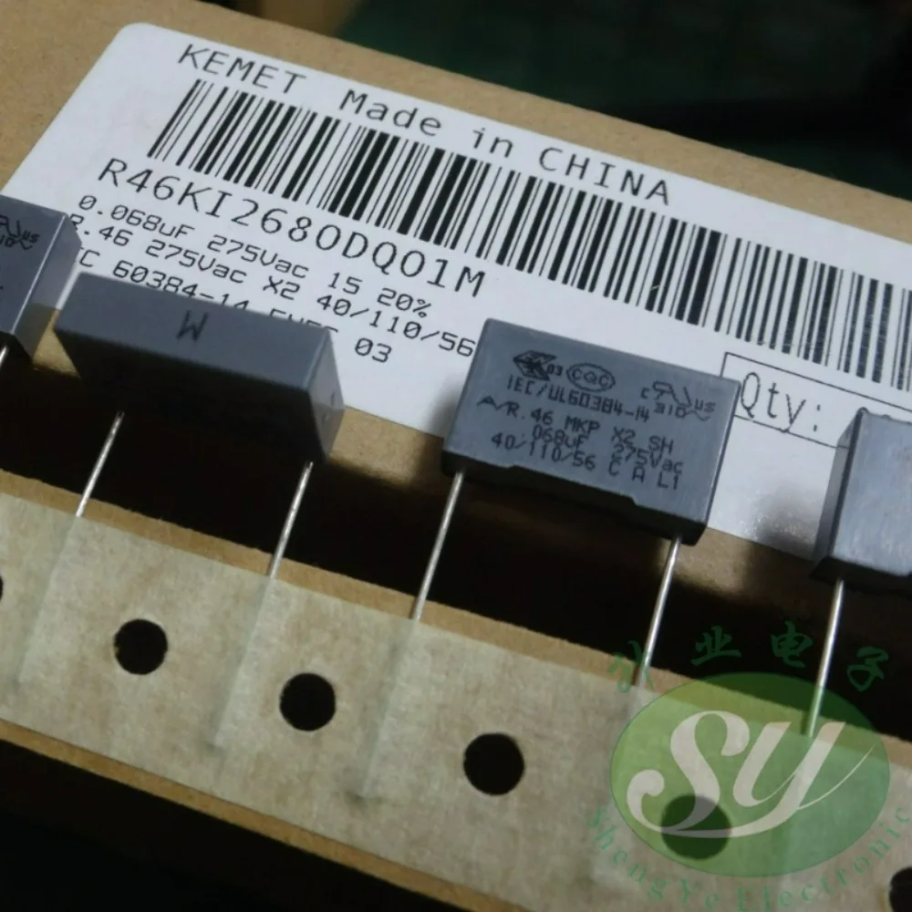 20pcs/lot AV R46 MKP 0.068uf 275VAC 68nf 683 M Brand New 15mm Film Capacitor (Thickness: 5mm) R46KI2680DQ01M