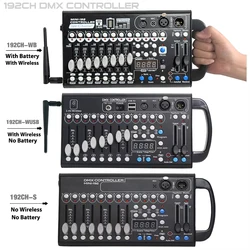 New 192 Wireless DMX Controller DJ Equipment DMX512 Console For Moving Head Spotlights Light