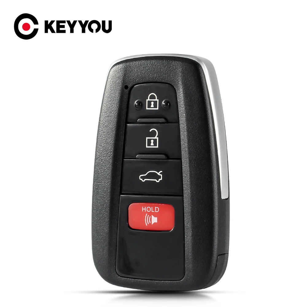 KEYYOU For Toyota Prius Camry 2016 2017 2018 RAV4 2019 Smart Remote Control Car Key Case Shell