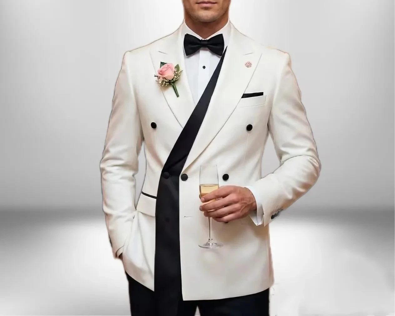 

Двубортные белые свадебные костюмы для мужчин: модные, приталенные, для жениха и шафера, смокинги для торжественных мероприятий и выпускных вечеров