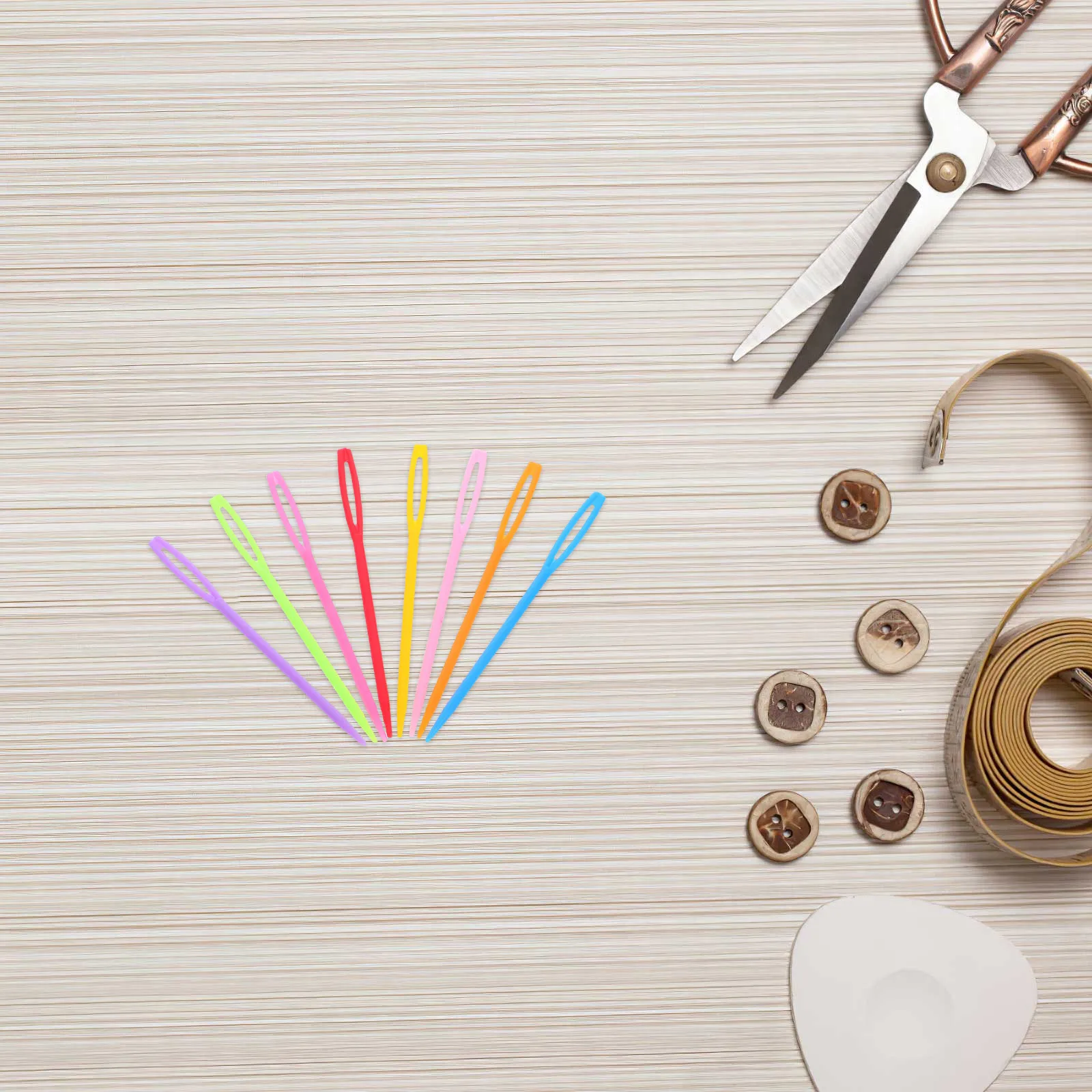 2000Pcs Large Eye Colorful Plastic Sewing Needles Thick Yarn Darning Tapestry Needles Lightweight Crafts Large Yarn Needle