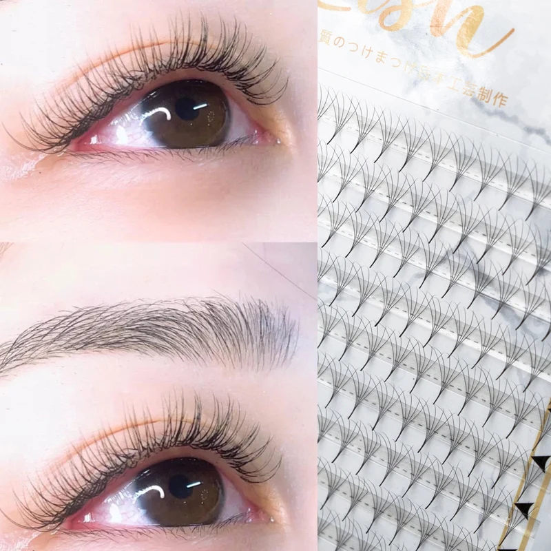 3D/5D/6D/7D/9D/10D Vorgefertigte Volumen-Wimpernfächer Professionelle Einzelwimpernverlängerungen C&D-Curl Wimpernverlängerungen – Detail 2