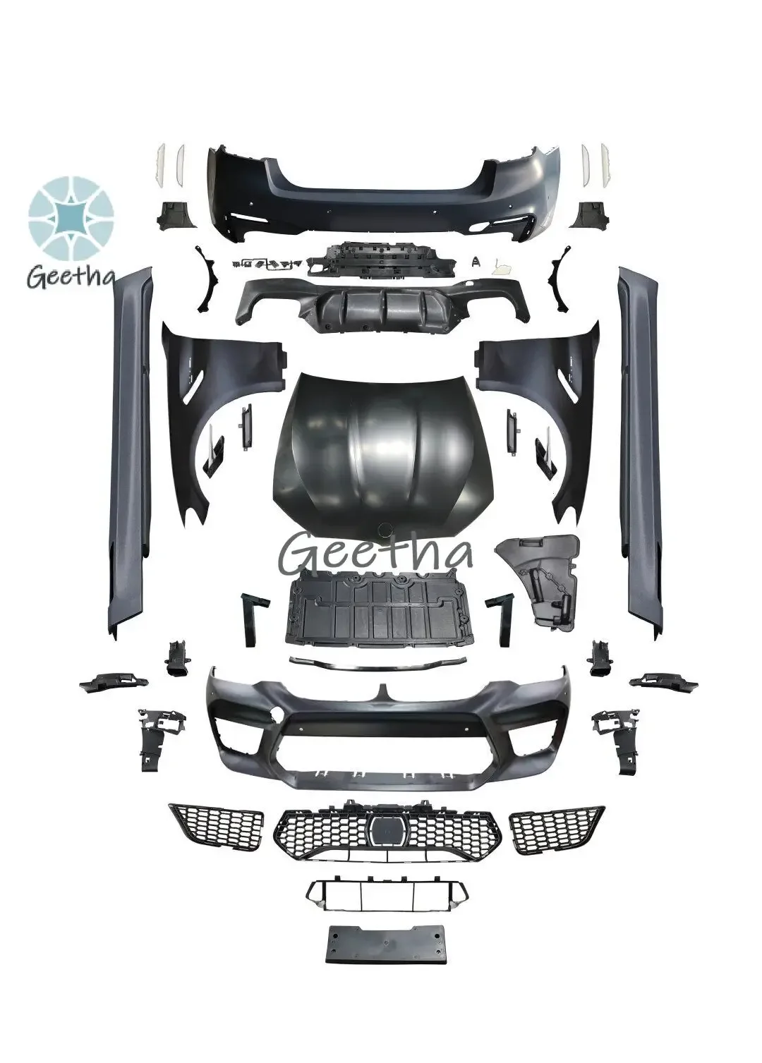 

5 Series G30 G38 525i 530i 540i Car Parts Auto Bodykit Full Body Kit F90 M5 Facelift for BMW 5 Series G30 Car Bumper