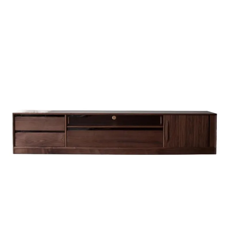 

Solid wood TV cabinet Nordic multi-functional living room combination cabinet