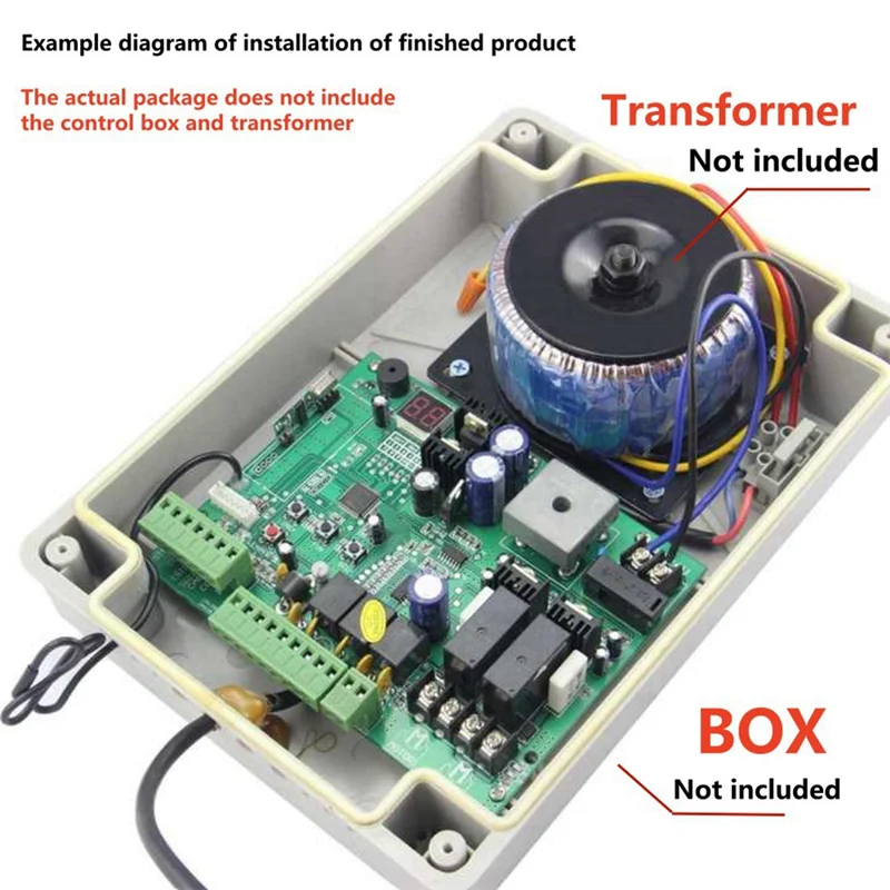 ABKQ-PCB Board Smart Control Center System DC 24V For Automatic Double Arms Swing Gate Opener Control Board Panel