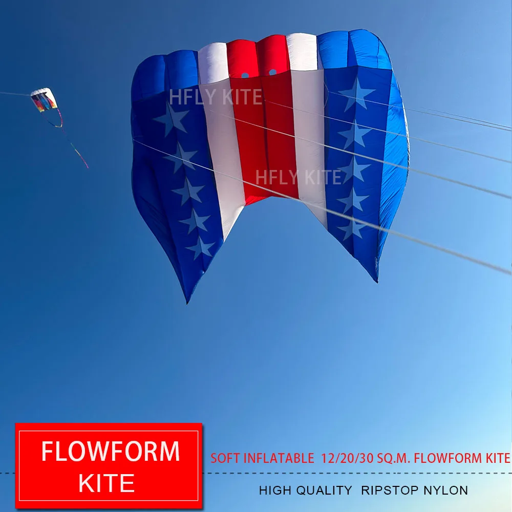 New Arrival Soft Inflatable Large Flowform Kite for Adults High Quality Ripstop Nylon Pilot Lifter Kites Free shipping