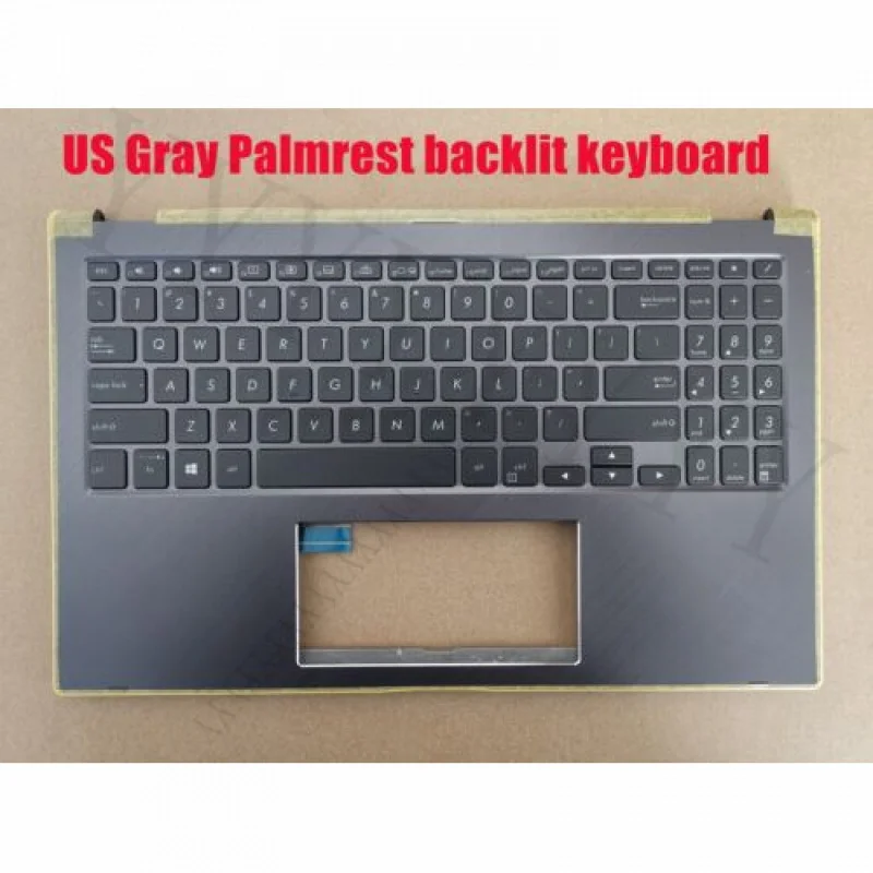 

QUS Gray Palmrest keyboard for Asus UX562FDX Q536FDX Q546FDX 90NB0M81-R31US0