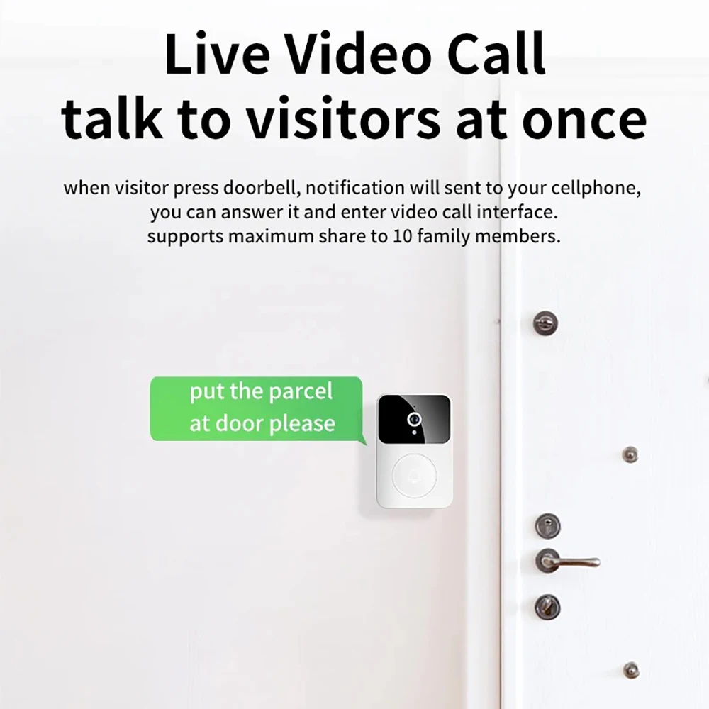 Wifi 나이트 비전 카메라 초인종 Tuya 스마트 AC 전원 USB 배터리 유형 스마트 라이프 초인종 스마트 홈 보안 비디오 초인종