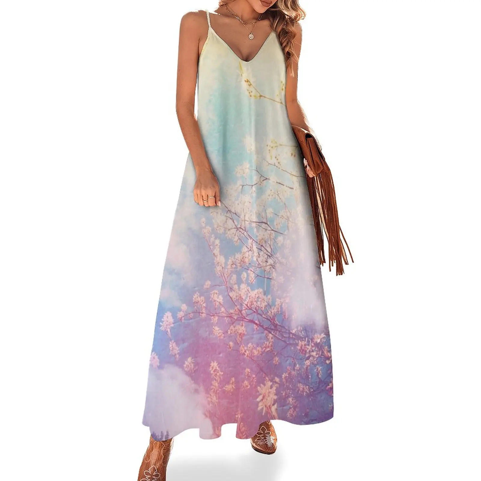 

springtime dreaming Sleeveless Dress summer dress woman 2024 birthday dress