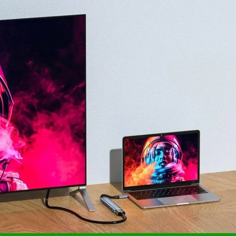 U55C Type-C 도킹 스테이션 VGA-HDMI 호환 PD100W 고속 USB 어댑터 변환기