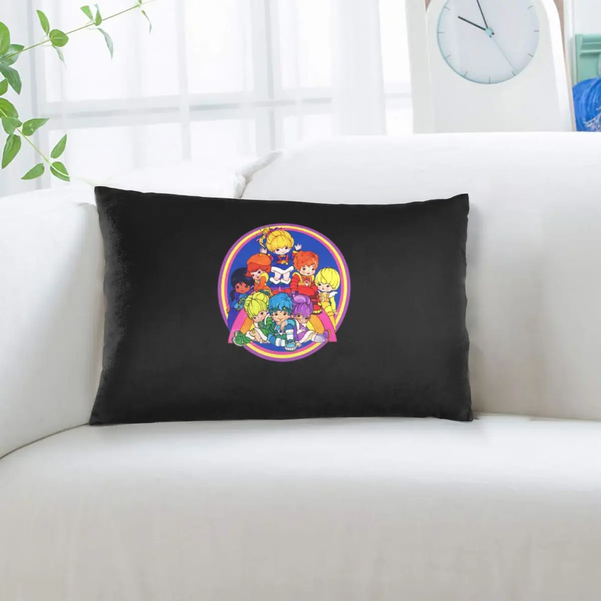Funda de almohada rectangular Rainbow Brite And Friend, funda decorativa para cojín, decoración para dormitorio, cama, hogar, almohada cómoda