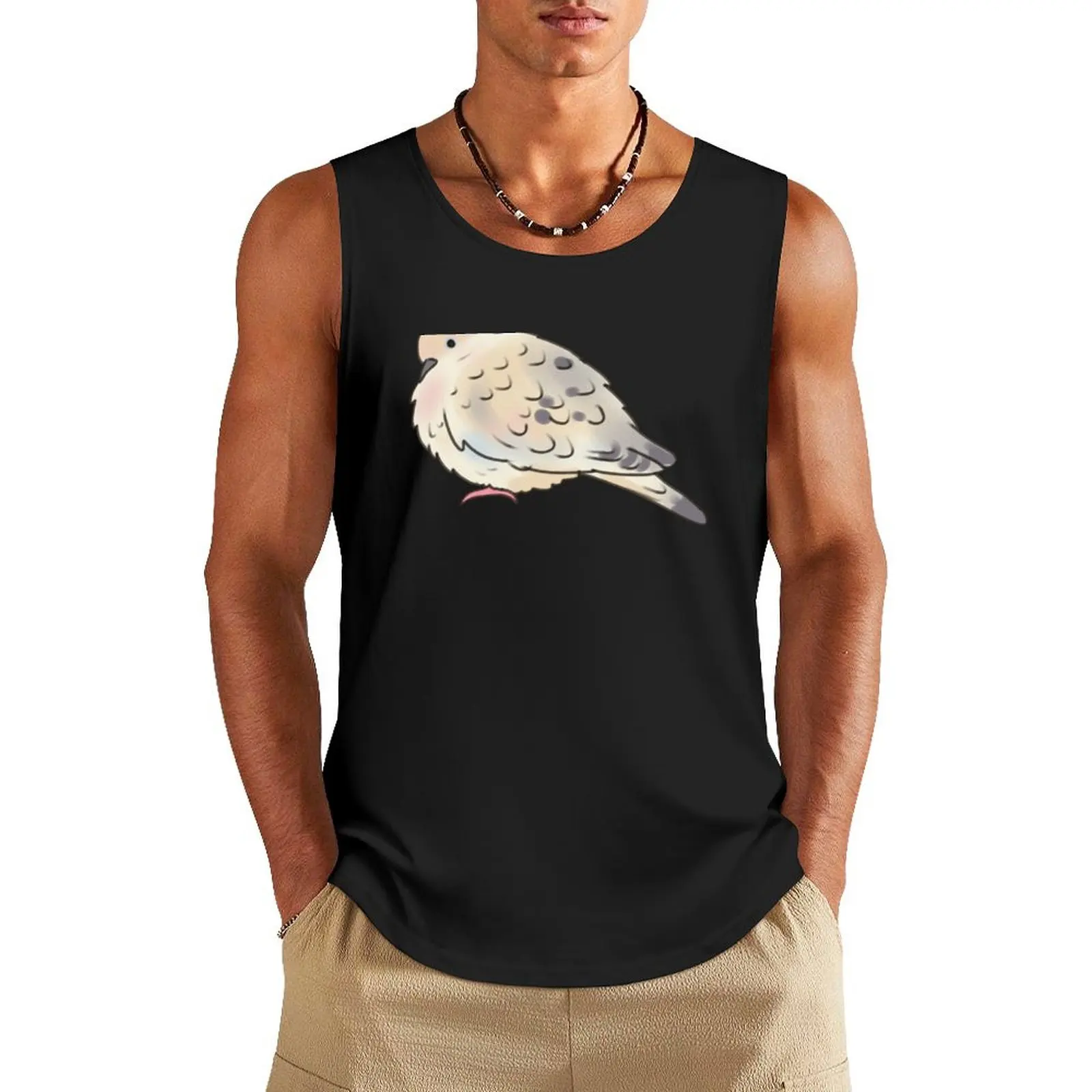 

Chubby mourning dove Tank Top sleeveless jackets male top
