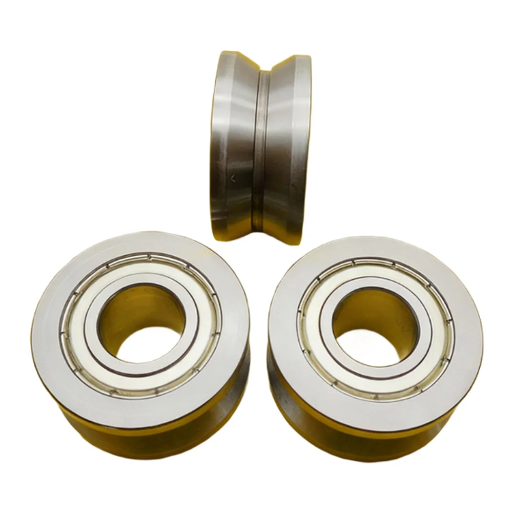 1 قطعة LV204-57 الأخدود جولة أسفل المسار بكرة تحمل بكرات منزلقة تحمل لأجزاء أداة الصناعية والتصوير الفوتوغرافي