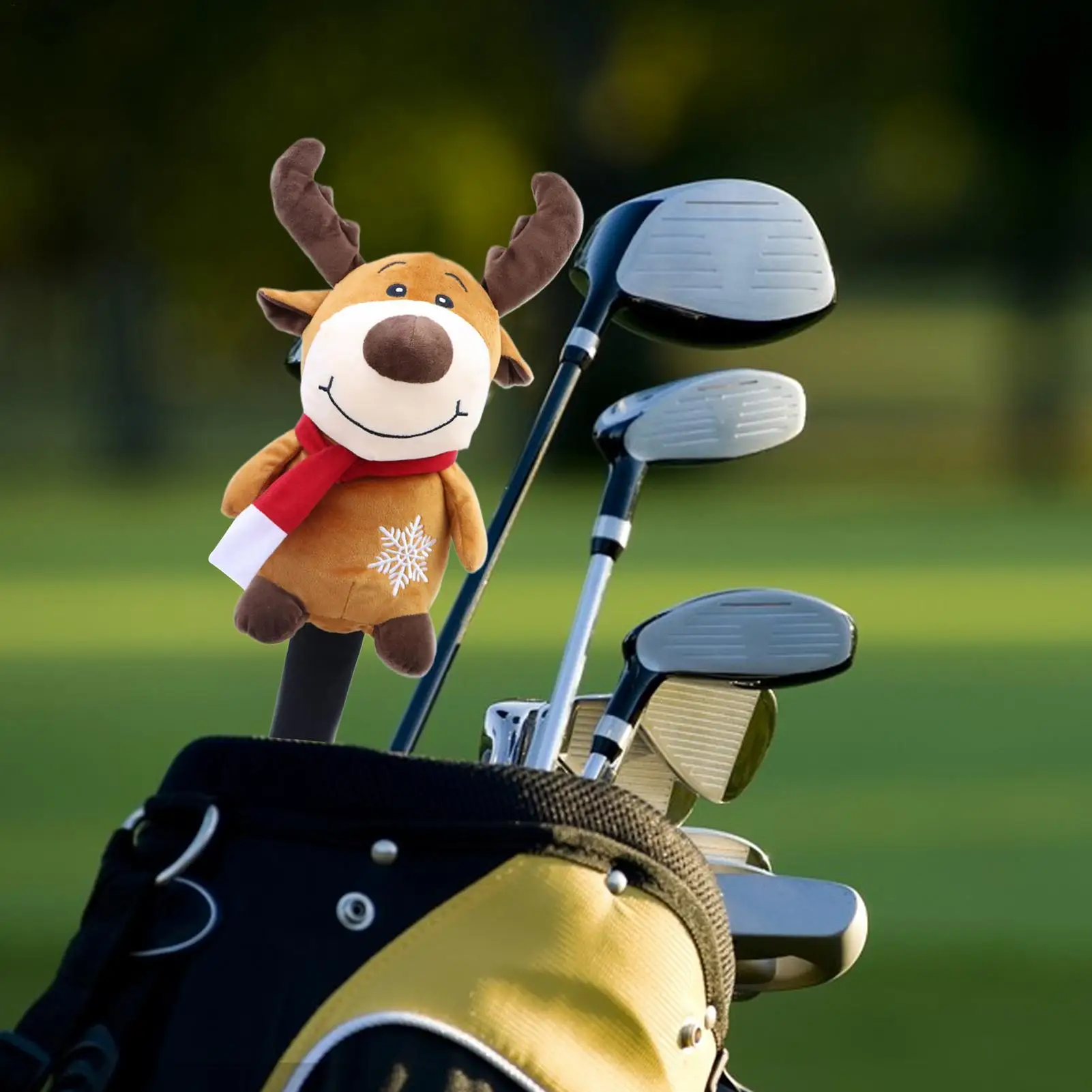 غطاء رأس نادي الجولف غطاء رأس نادي الجولف لعيد الميلاد كم وودز واقي للنساء والرجال ممارسة نطاق القيادة في الهواء الطلق