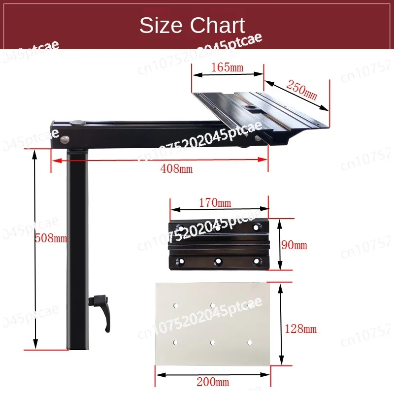 RV Folding Table Leg and Height Adjustable Aluminum Alloy Motorhome Caravan Camper Table Leg Caravan Storage Table Bracket