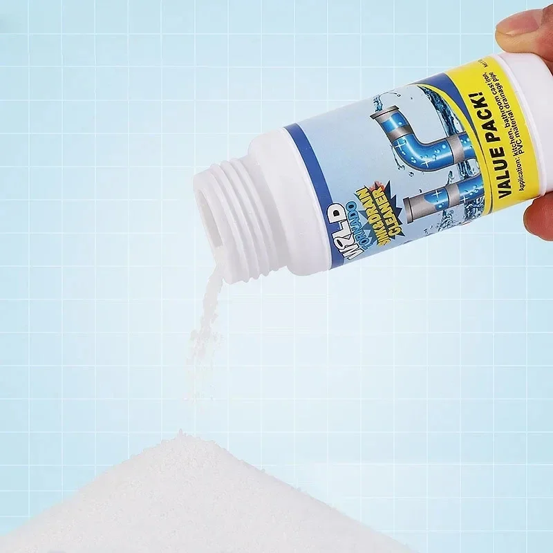 High Efficiency Sink Drain Cleaner Clog Remover Kitchen Sewer Power Pipe Channel Powder - Powerful Cleaning Tool for Home