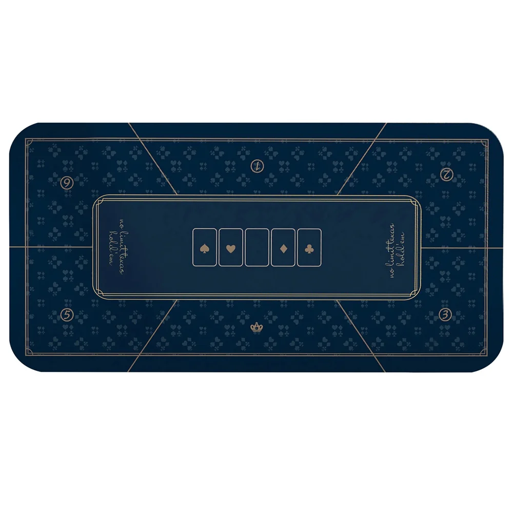 

Утолщенный профессиональный противоскользящий резиновый коврик для покера Texas Hold'em, коврик для игрового стола, аксессуары для развлечений