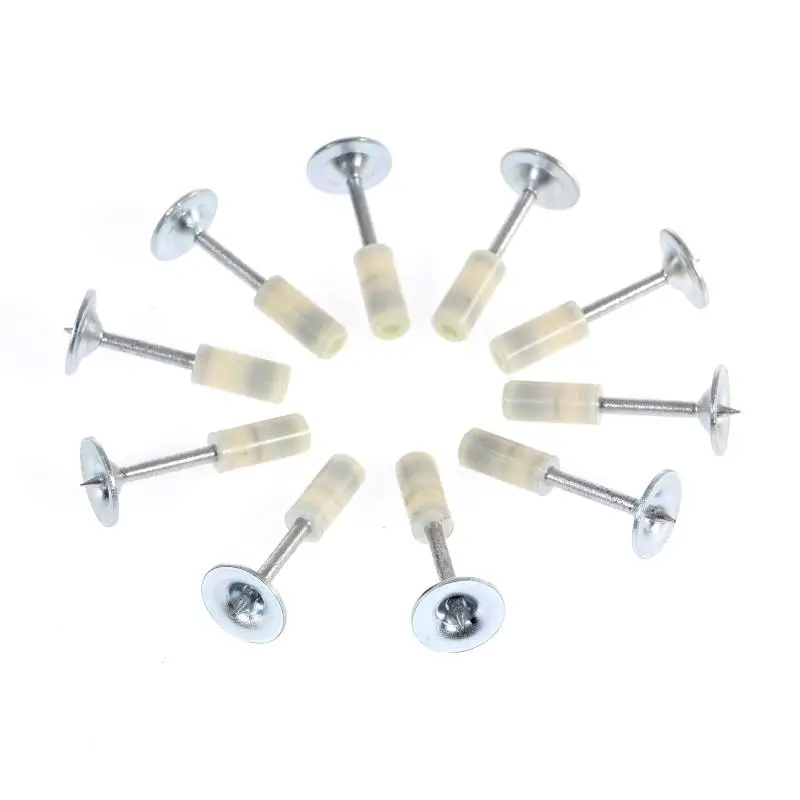 80/100/200PCS 16/20/25mm Nails Suitable for 7.3mm Nail Gun Round Steel Nails for Manual Steel Nails Gun Accessories Steel Nails